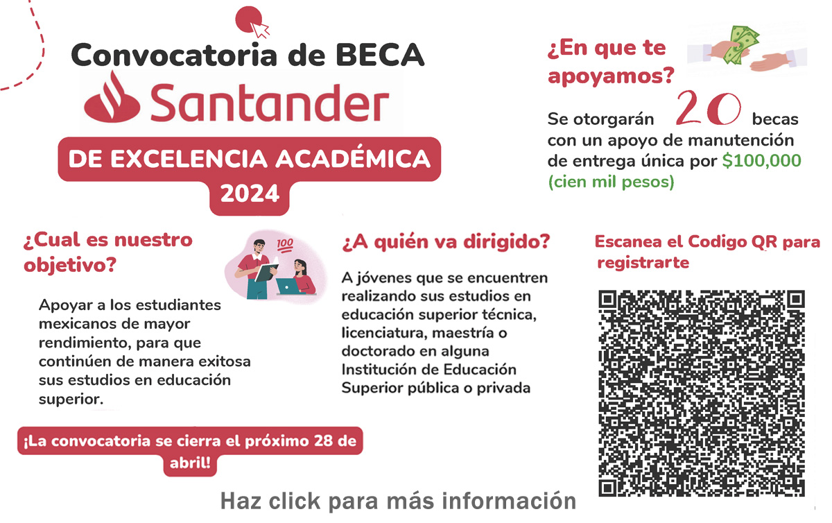 Convocatoria Beca Santander de Excelencia Académica 2024