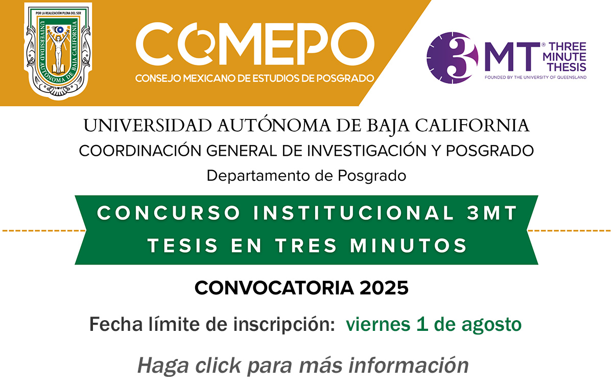 Concurso Institucional 3MT - Tesis en 3 minutos - Convocatoria 2025