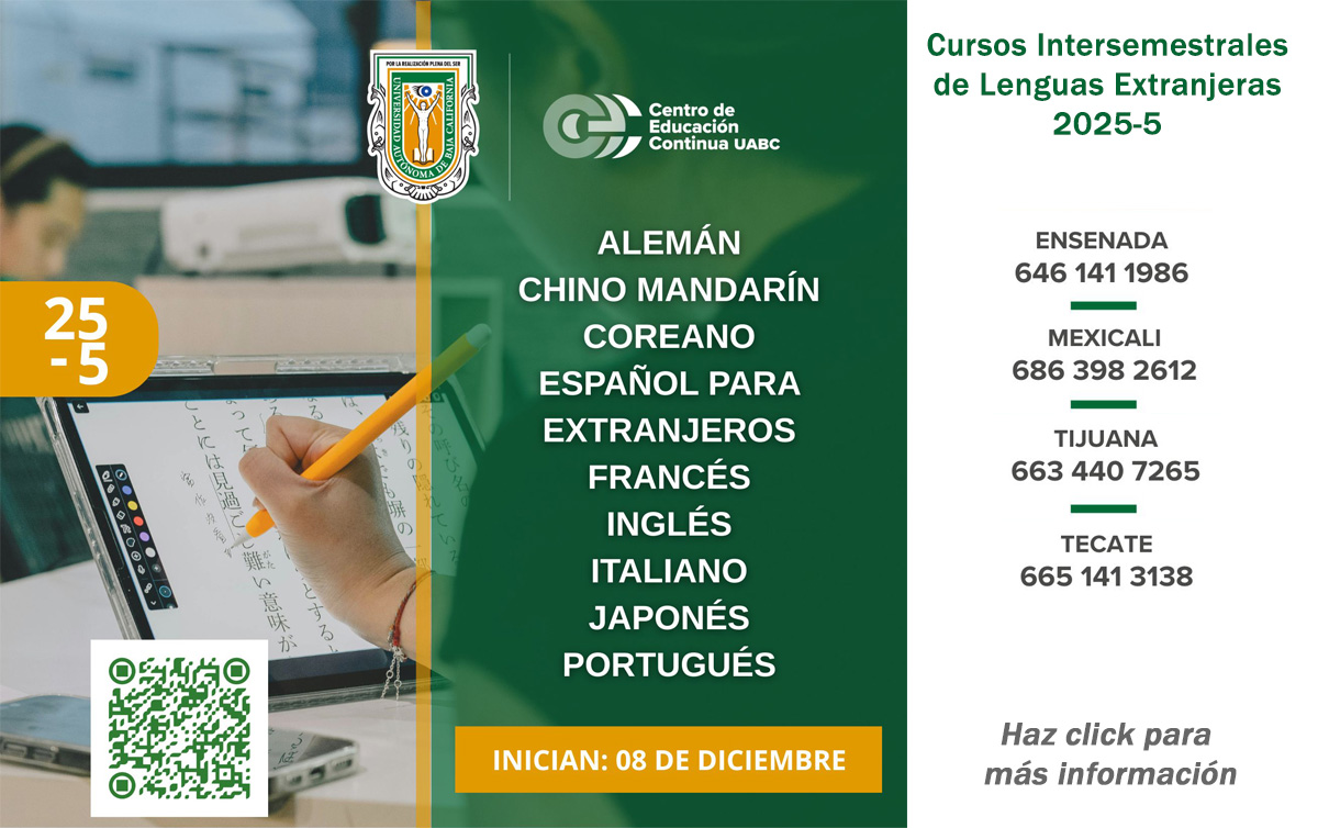 Convocatoria Cursos Intersemestrales de Lenguas Extranjeras 2025-5