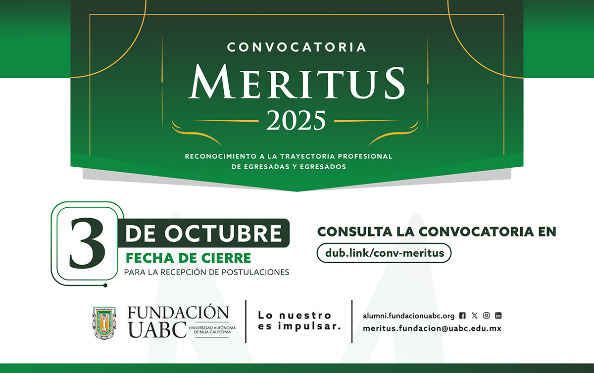 Convocatoria Meritus 2025 - Reconocimiento a la Trayectoria Profesional de Egresadas y Egresados