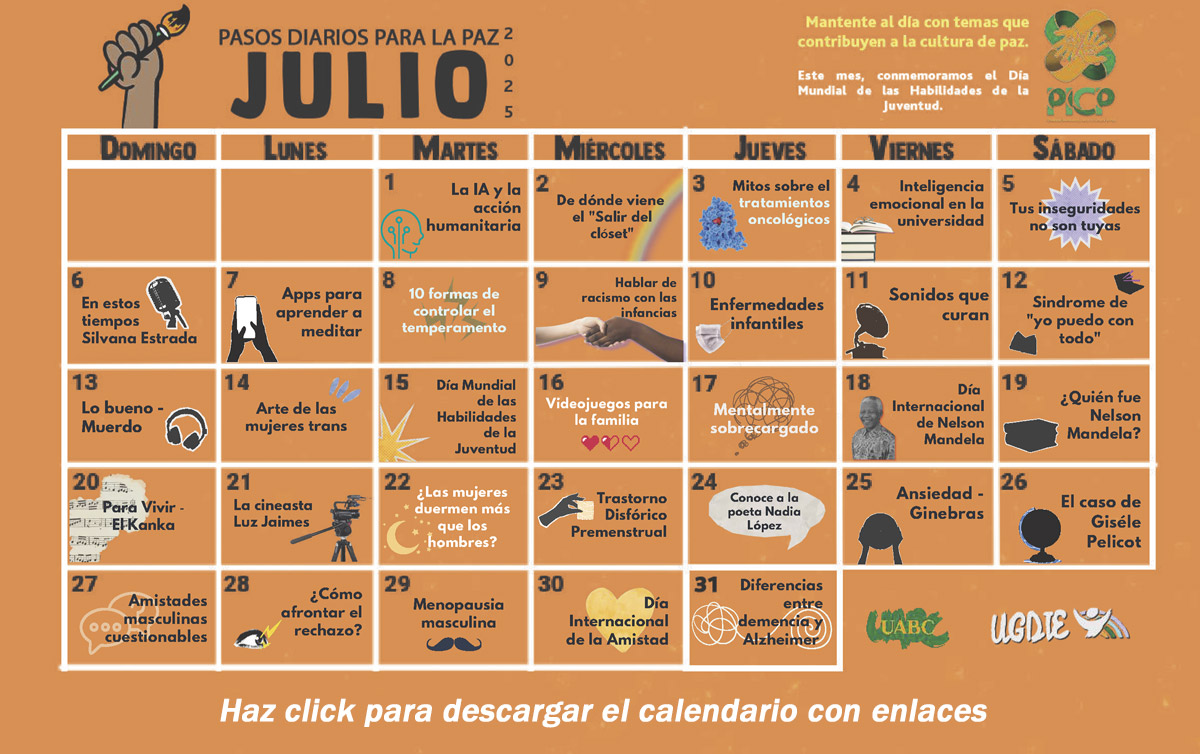 Pasos Diarios para la Paz - Julio 2025