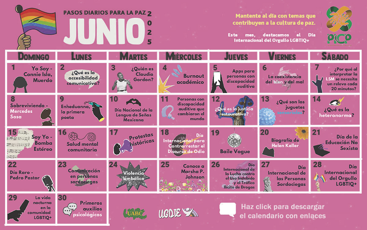 Pasos Diarios para la Paz - Junio 2025