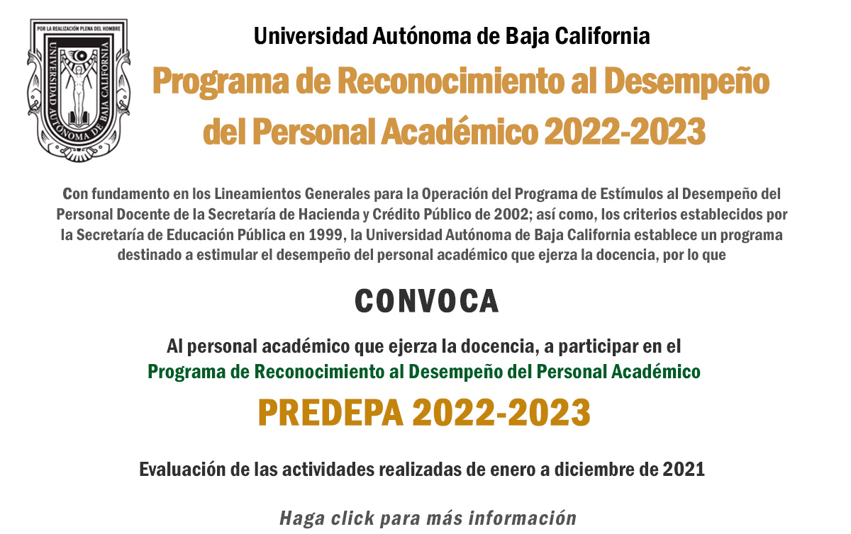 Convocatoria PREDEPA 2022-2023